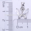 En gros de haute qualité personnalisé logo zircon pendentif mode mini papillon bijoux